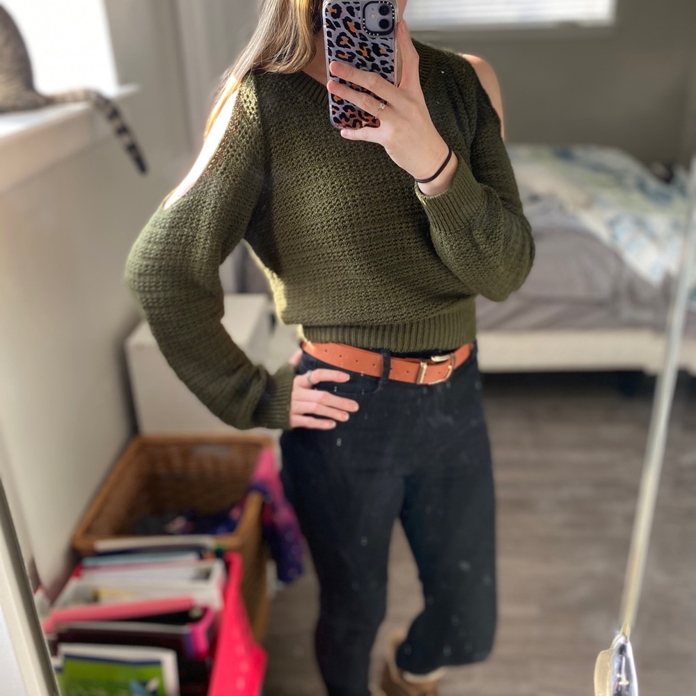 Cold Shoulder Sweater